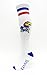 Donegal Bay NCAA Kansas Jayhawks White Tube Socks, One Size, Blue