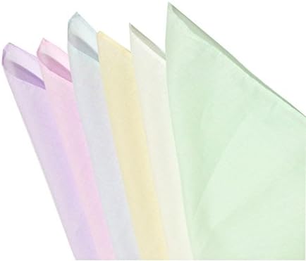Womens New Colored Embroidered Cotton Handkerchiefs Bulk