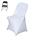 Efavormart 50pcs Stretchy Spandex Fitted Folding Chair Cover Dinning Event Slipcover for Wedding Party Banquet Catering - White