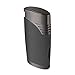 ZGAR Torch Cigar Lighter, 2 Jet Flame Butane Refillable Cigar Lighter with Punch, Gunmetal Gray