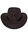 Indiana Outback Crushable Wool Fedora Hat, Silver Canyon
