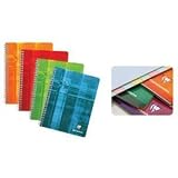 Pack of 3 Clairefontaine Wirebound Notebooks (colors may vary) – graph - 4-1/4 in. x 6-3/4 in.