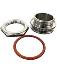 Bulkhead Compression Fitting 1.5â€ TC homebrew Weldless Bulkehad 304 Stainless Steel Homebrew Kettle Bulkhead