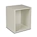 Way Basics Cube Plus Cubby Organizer (Tool-Free Assembly and Uniquely Crafted from Sustainable Non Toxic zBoard Paperboard), White