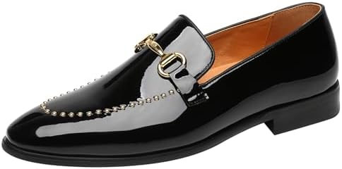 Enzo Romeo Men\'s Gold Vintage Satin Silky Floral Loafer Slip On Tuxedo Shoes Amazon.com | SPK05 Men main image 2