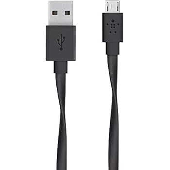 Belkin MIXIT 6-Foot Flat Micro-USB to USB Cable (Black)