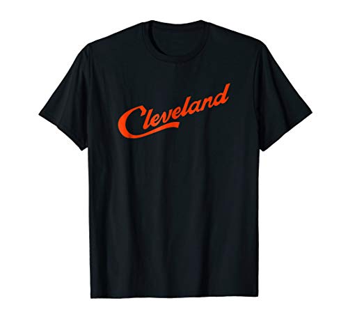 Cleveland Script Logo - Cleveland Ohio Shirt (orange)