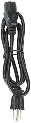 ISEEUSEE US Plug U.L AC Power Plug Cord 5 Ft 3 Prong Power Cable Lead For 12V 5A DC Adapter
