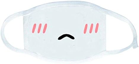 bismarckbeer Fashion Emoji Face Mouth Mask Anti Pollution Cute Korean Mouth Mask White