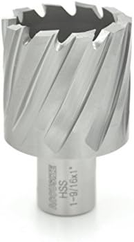 Accusize Tools - H.S.S. Annular Cutters, with 1" Cutting Depth, ANSI Standard, Weldon Shank, CBN Ground
