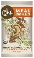 Core Meal with Whey Organic Cashew Cacao Meal Bar, 3 Ounce -- 10 per case.