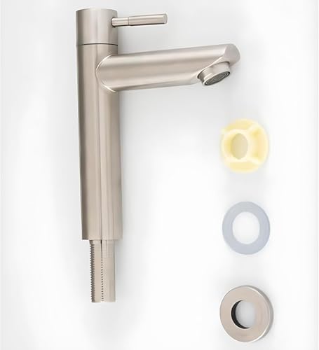 Torneira para Bancada de Pia de Banheiro em Aço Inoxidável Premium com Acionamento 1/4 de Volta, Design Moderno, Alta Durabilidade e Instalação Simples – Qualidade Premium LNSTORE