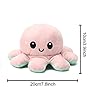 Weilisi Octopus Reversible Plushie Flippy Angry Octopus 20cm,Double-Sided Mood Octopus Plush Emotion Flip Octopus Toy…