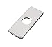 Homevacious 6 inch Bathroom and Kitchen Vanity Sink Faucet 4 inch Hole Cover Deck Plate Square Escutcheon Brushed Nickel Satin Stainless Steel