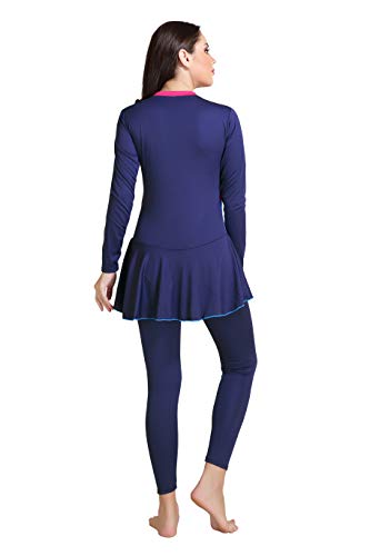 Rovars Poly - Jersy I Full Body Swimming Costume for Women I Removable Chest Pads I Frock Style 3 Rovars Poly - Jersy I Full Body Swimming Costume for Women I Removable Chest Pads I Frock Style - Image 3