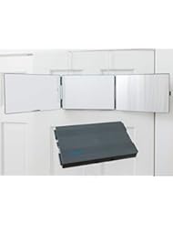 Floxsee Portable Adjustable Tri-Fold Mirror for Home or Travel â€¦ (Charcoal)