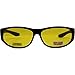 Global Vision Escort Advanced System Safety Glasses Fits Over Most Eyewear - Rubber Ear Locks and Microfiber Pouch! - Black Frame