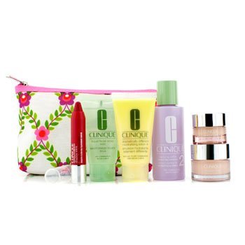 Travel Set: Lotion 2 60ml + D.D.M.L 30ml + Soap 30ml + Moisture Surge 15ml + All About Eyes 7ml + Chubby Stick 3ml + Bag