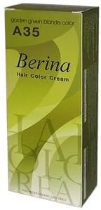 Berina Hair Professional Permanent Color 'A35' (Golden Green Blonde)