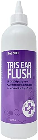 Pet MD Veterinary Tris Flush Cat & Dog Ear Cleaner