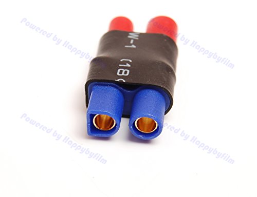 Pack(5) New 3.5MM Bullet to Female EC3 Adapter Ultra Compact for RC Super Tigre