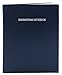 BookFactory Engineering Notebook - 96 Pages (.25'' Engineering Grid Format), 8 7/8'' x 11 1/4'', Engineering Lab Notebook, Blue Cover, Section Sewn Hardbound (Made in USA)