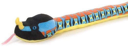 Wild republic 54" plush snake rhino viper