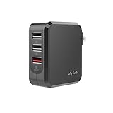 USB Wall Charger, Jelly Comb 42W Quick Charge 3.0 Wall Charger with Foldable Plug and Smart Identification Technology for Samsung S8/S7/S6/Edge/Plus, LG G5 and More