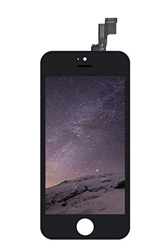 Refurbished 100% Original LCD Display + Touch Screen Assembly with Frame for iPhone 5s Black with Tools (iPhone 5s Black)