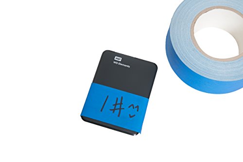 New:Professional Grade Gaffers Tape 2 x 30 Yards(Blue) 11 mils Water-Proof for pro Photography, Filming Backdrop, Production Equipment, Easy to Tear Non-Reflective and Leaves No Sticky Residue. - Thumbnail 4