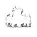 Peppa Pig Cookie Cutter Set for Kids, 6pcs Cute Fondant Cutters Sandwich Cutters - Peppa Pig, George Pig, Daddy Pig, Mummy Pig, Pig Head and Message Board