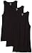 Calvin Klein Men's 3 Pack Basic Tank Top, Black, Large