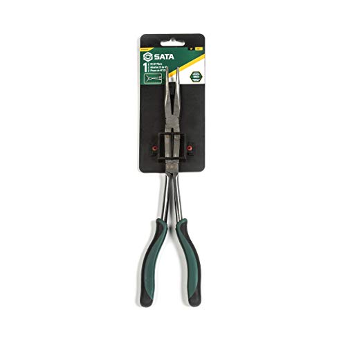 SATA Straight Body Double xPliers, with Green Handles & A LongNose