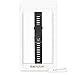 kwmobile Watch Band Compatible with Huami Amazfit - Watch Band Replacement Silicone Strap - Black/Grey