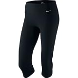 Nike Womens Dri-Fit Slim Fit Training Capris-Black-Large