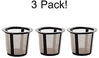 Keurig My K Cup Reusable Coffee Filter Baskets (3 Pack) Replacements for Keurig