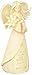 Enesco Foundations Mother Angel Stone Resin Figurine, 7.5