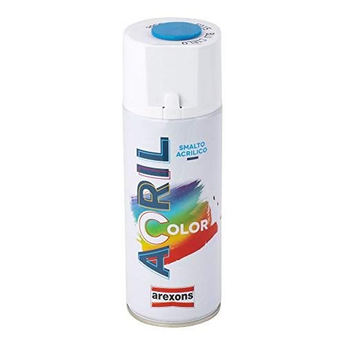 Arexons – Acrylic Spray Enamel Paint, 400 ml, Blue, RAL 5015 - blu Cielo