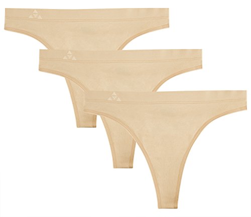 Balanced Tech Women's Seamless Thong 3 Pack - Nude - X-Small