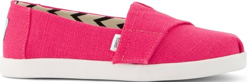 TOMS Mädchen Alpargata Classic Espadrille Zum Reinschlüpfen, Fuchsia Heritage Canvas, 32.5 EU