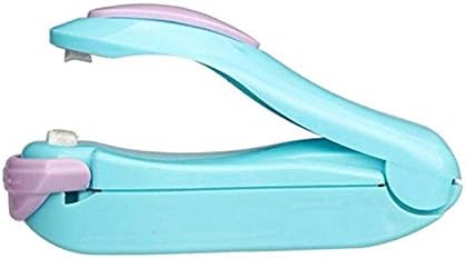 LIUYUNE,Mini Food Household Heat Sealer Pulse Seal Confidential Seal Packaging Plastic Bag(color:CYAN OR AQUA)