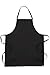 Chef Works Bib Apron, Black, One Size