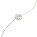 Retorica Silver Clover Bracelet - Mother of Pearl Pendant in 925 Sterling Silver