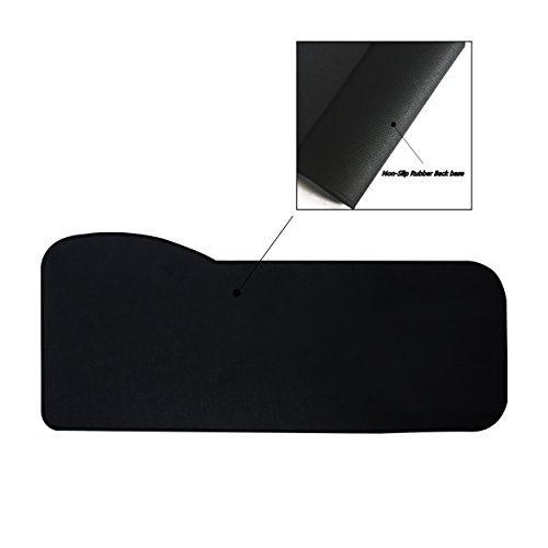 BRILA Extended mouse pad - Curve Design Gaming mouse pad - Stitched edges & Skid Proof rubber base - 29.5" x 12.1" x 0.12" X-Large Mouse Keyboard Desk Mat for Computer Laptop (Tropical Floral Leaves)