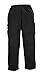 North 15 Men's Heavy Fleece Sweat Pants with Cargo Pockets-1121-Blk-L Black