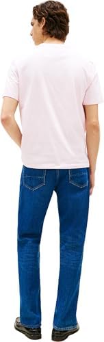 T-Shirt à Manches Courtes et col Rond pour Homme, Rose Clair, M