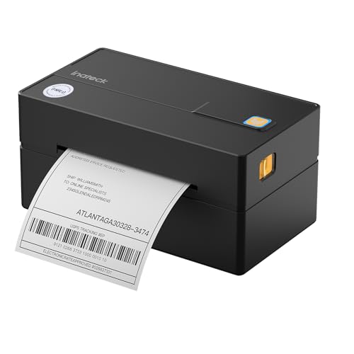 Inateck 4x6 Wireless Thermal Label Printer Compatible with iPhone, Android, iPad, Windows, MacOS, Chrome and USPS Black