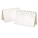 50 Gold Foil Dots Place Cards for Weddings Party Event Dinner Buffet Table Setting Name Placecards 2.5” x 3.75” Gold Foil Dotted Tent Cards
