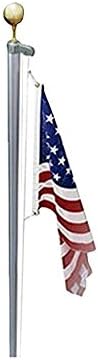 Luxury life USA US U.S. valley forge 4x6 flag sectional 25 ft Heavy Duty Residential flagpole pole guaranteed for life
