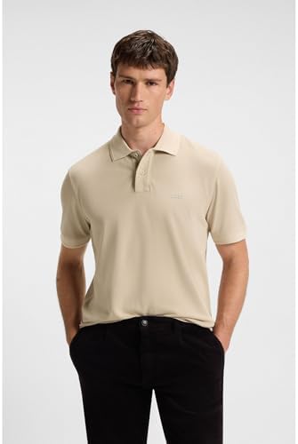 Boss prime polo, bege claro271, l para homens